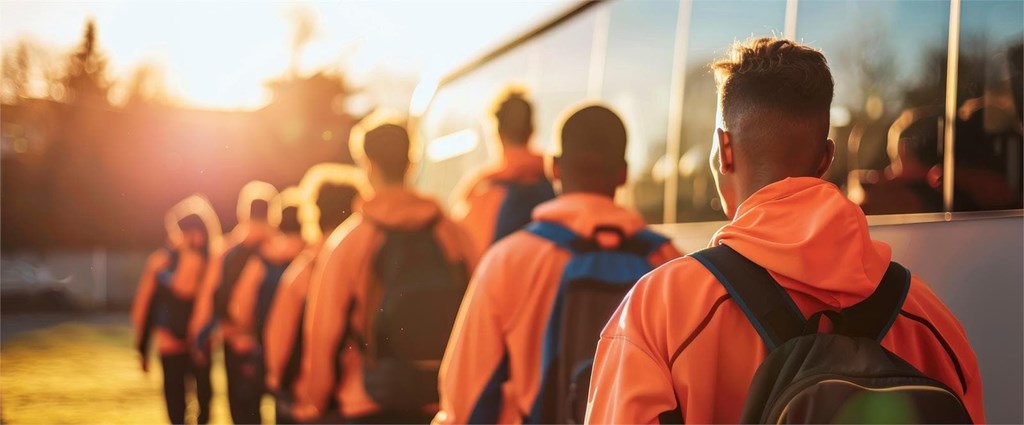 Nuestros autobuses son la mejor opción para el traslado de equipos deportivos